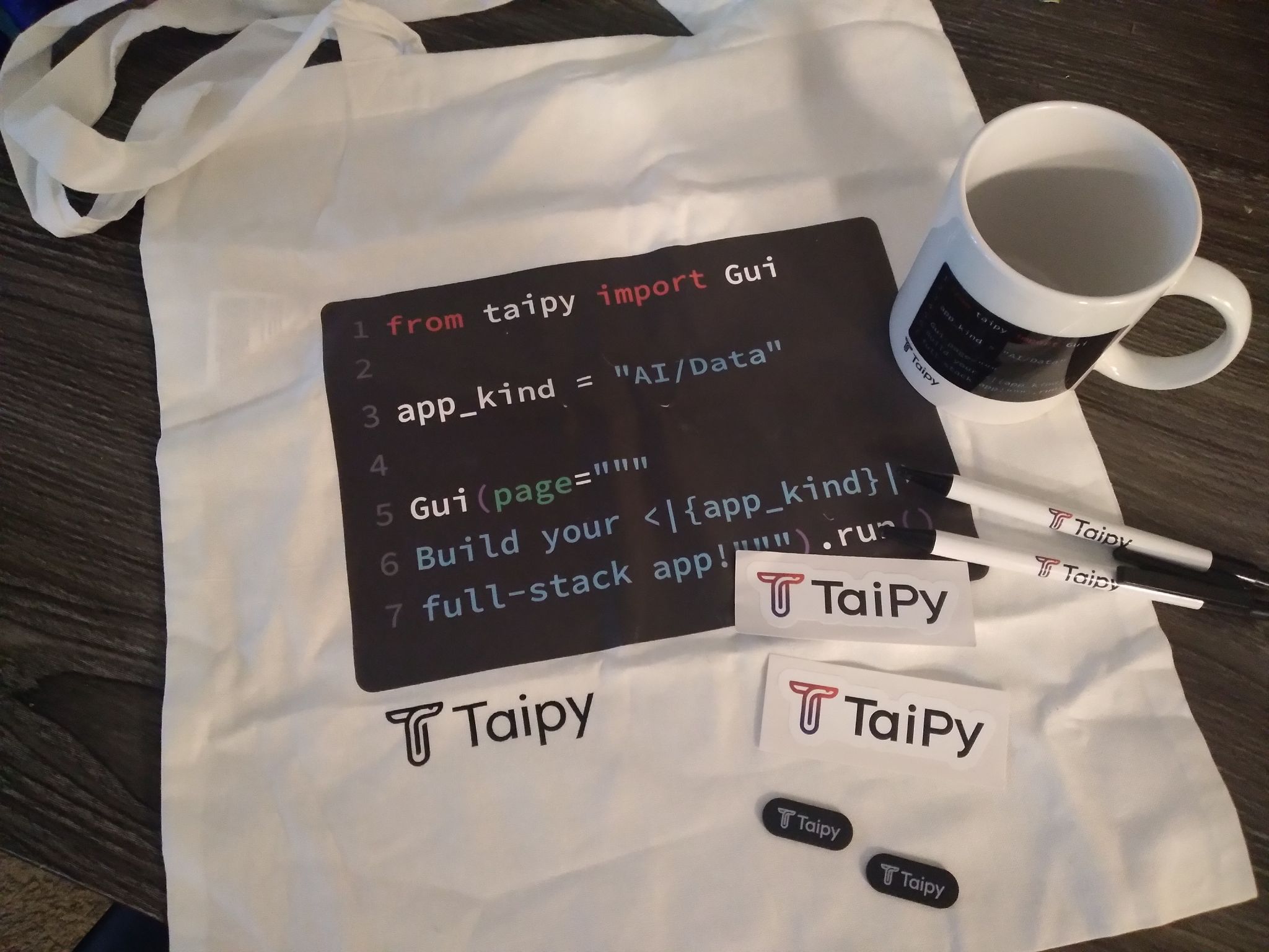 First Taipy Swag