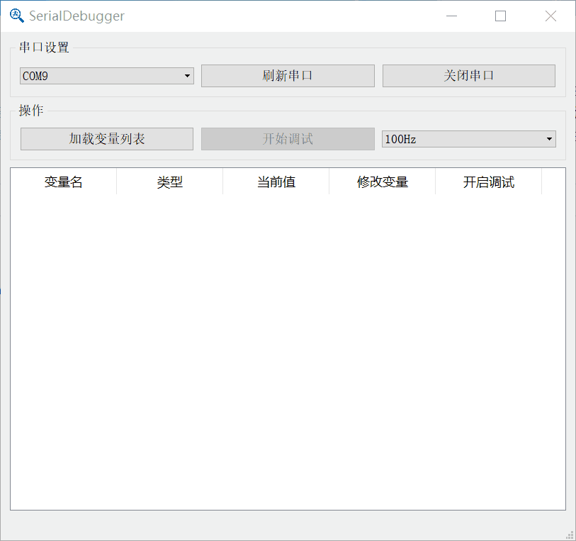 加载变量列表