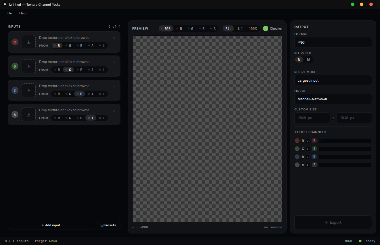 Texture Channel Packer