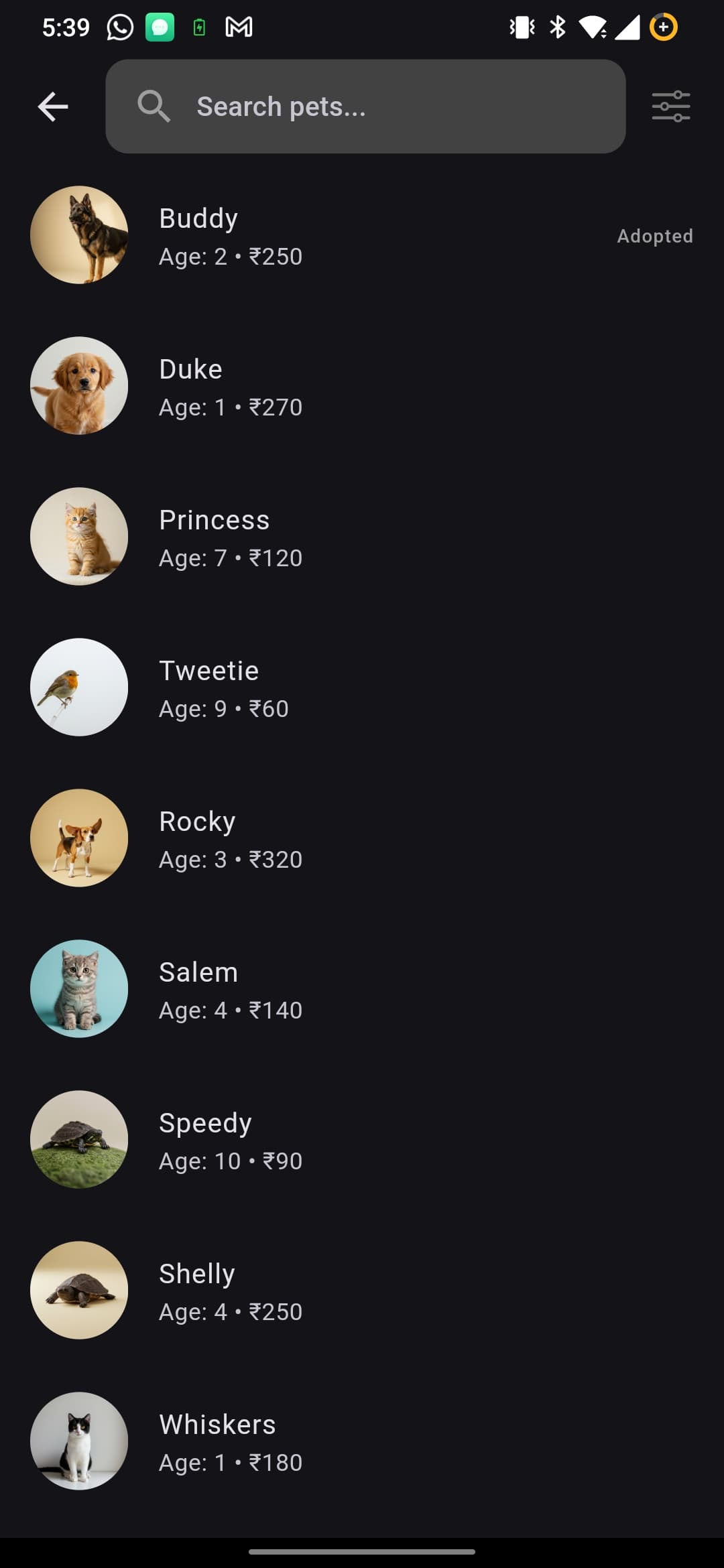 Search Dark