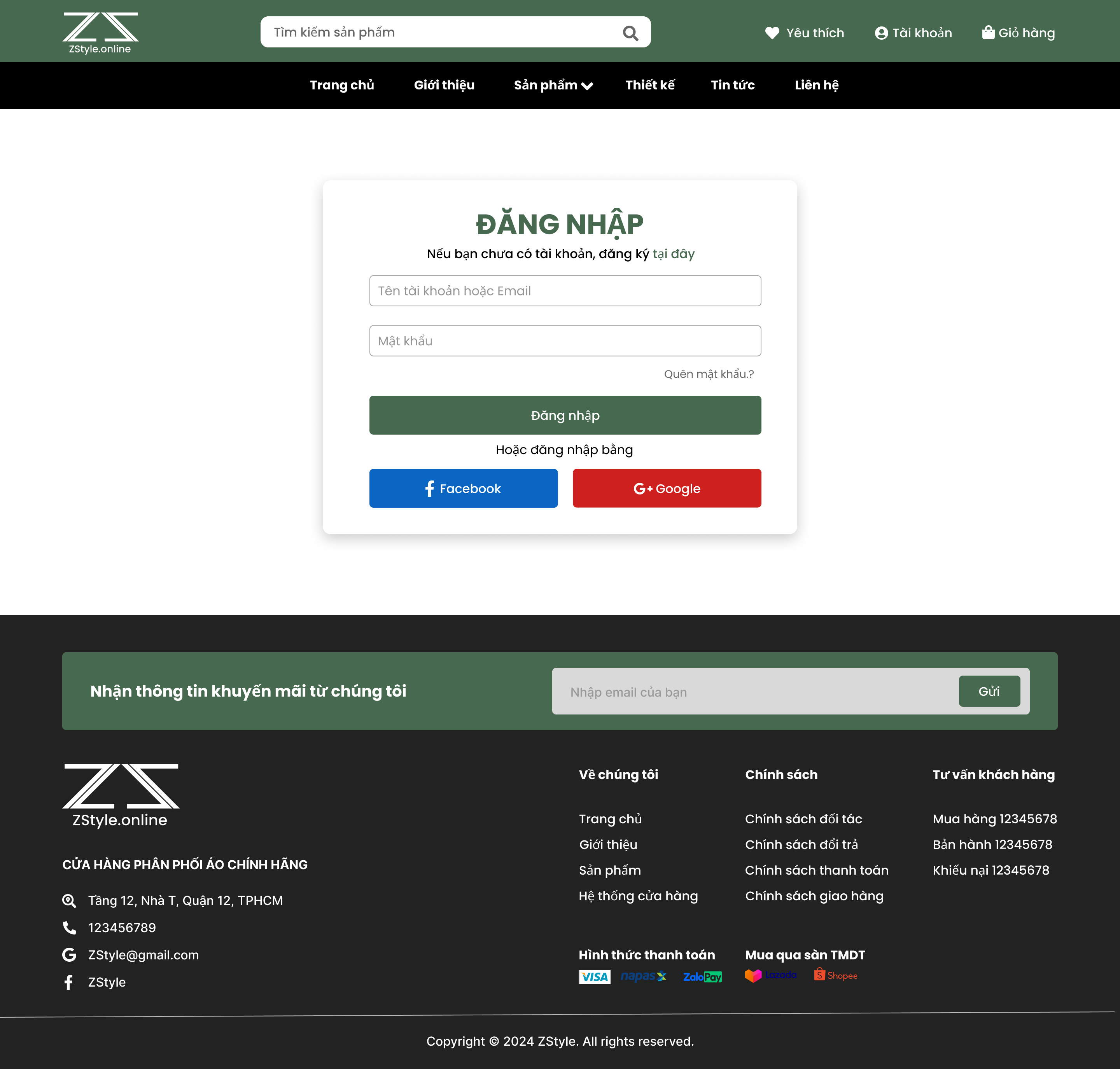 Login Page