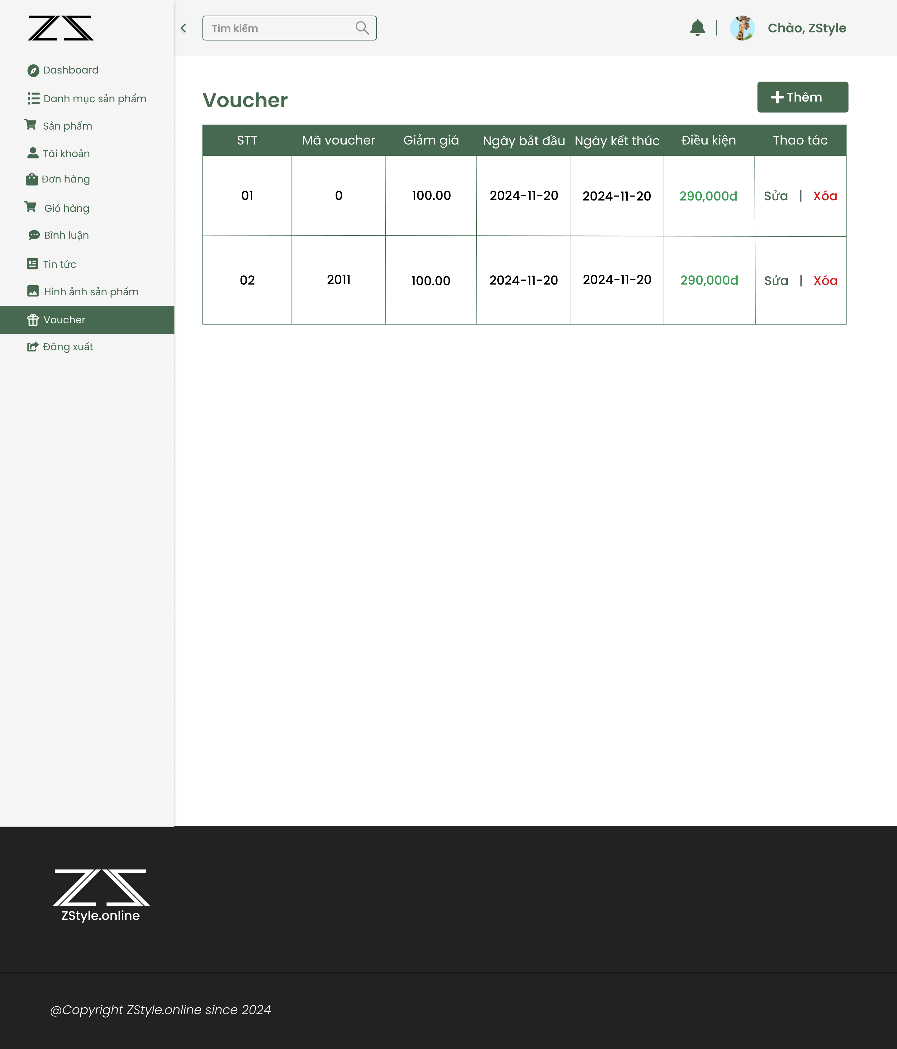 Manage Vouchers