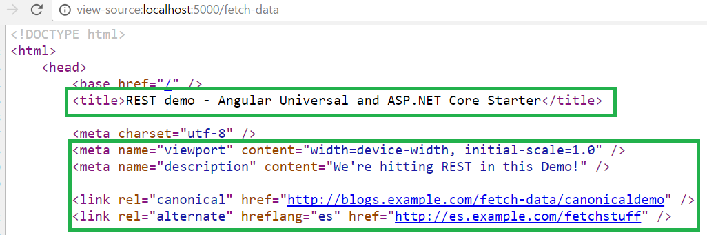 ASP.NET Core Angular7 SEO ASP.NET Core Angular7 SEO