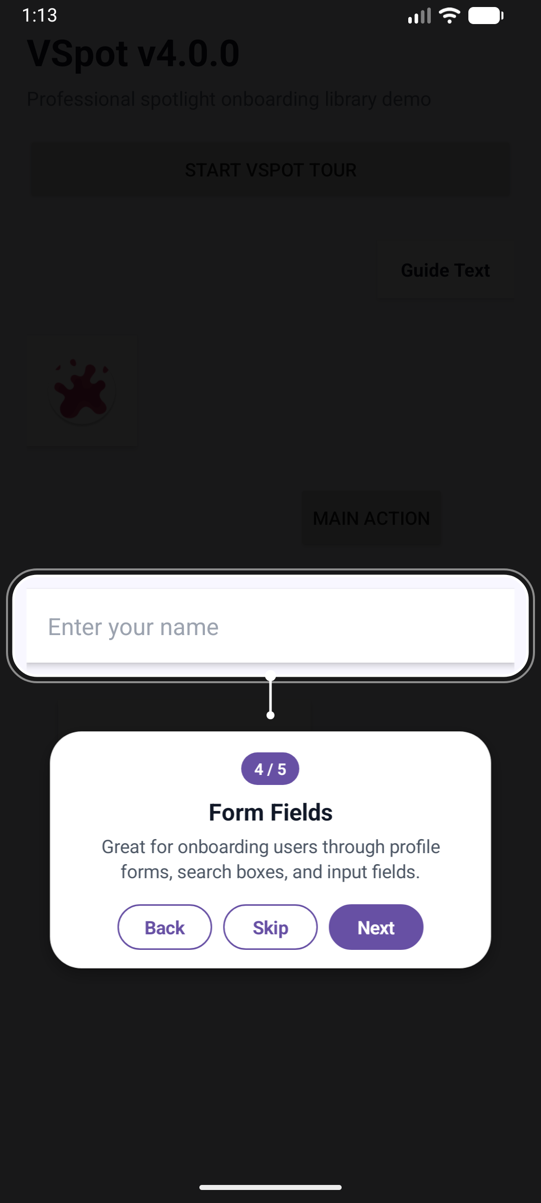 VSpot Form Fields