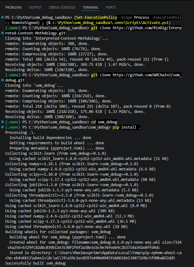 sem_debug install