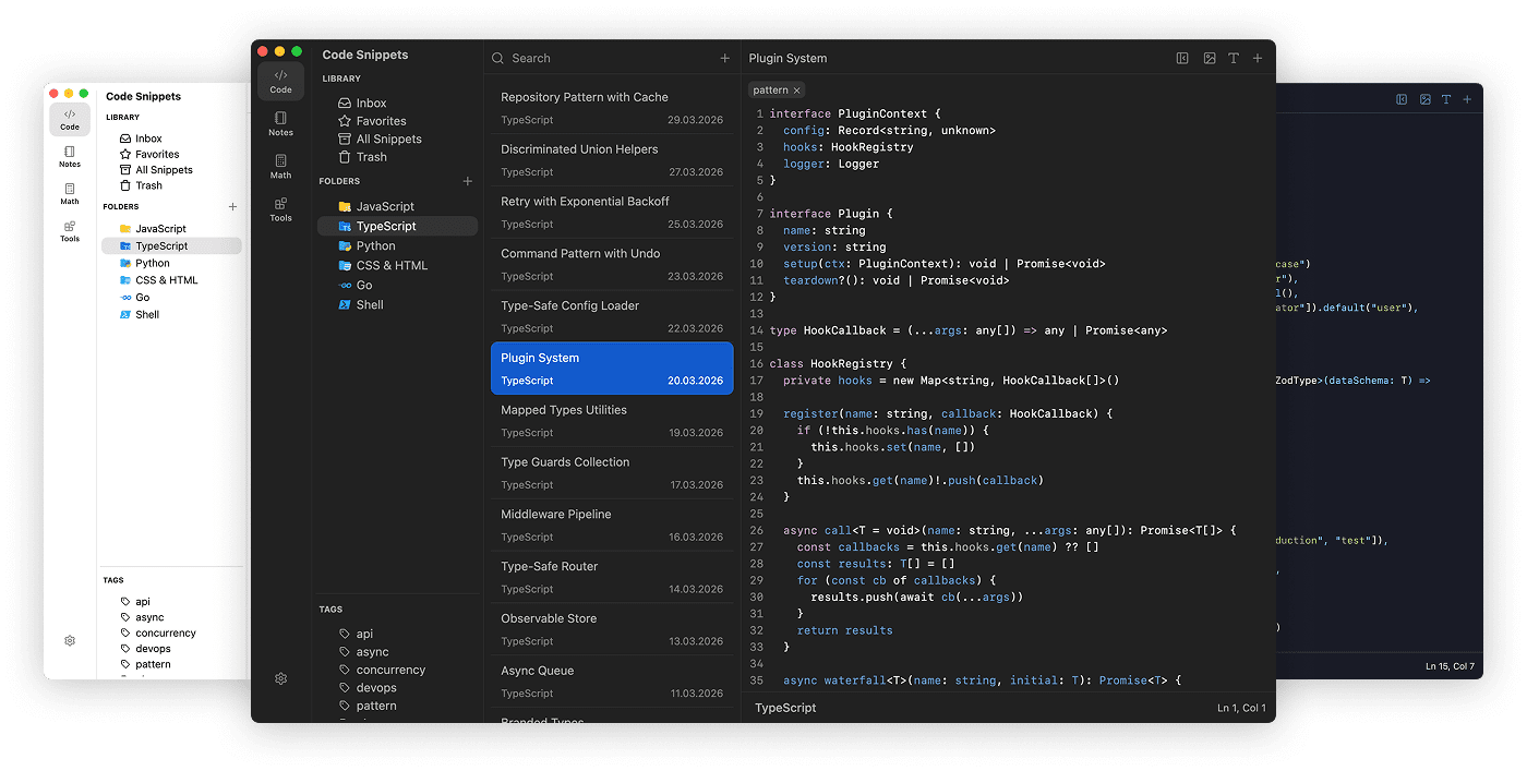 massCode screenshot