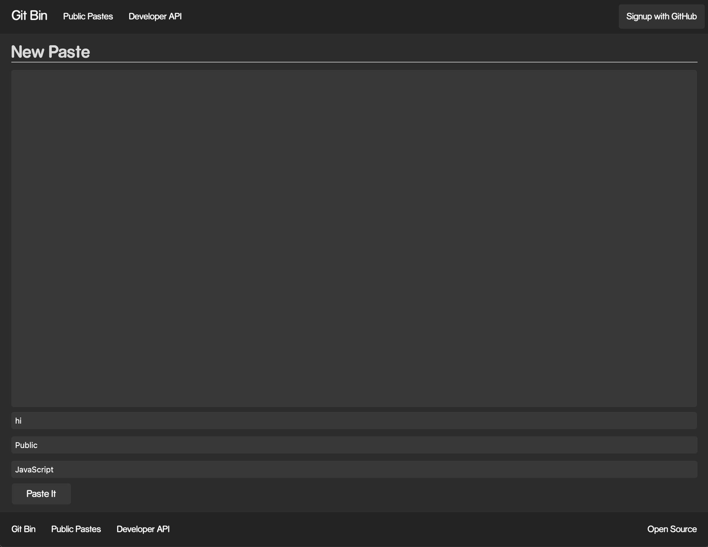 screenshot of homepage