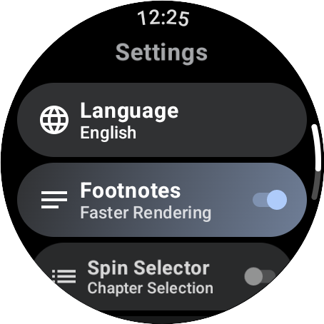 Settings