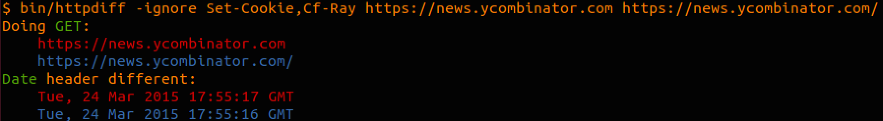 Checking two GETs of HN HN