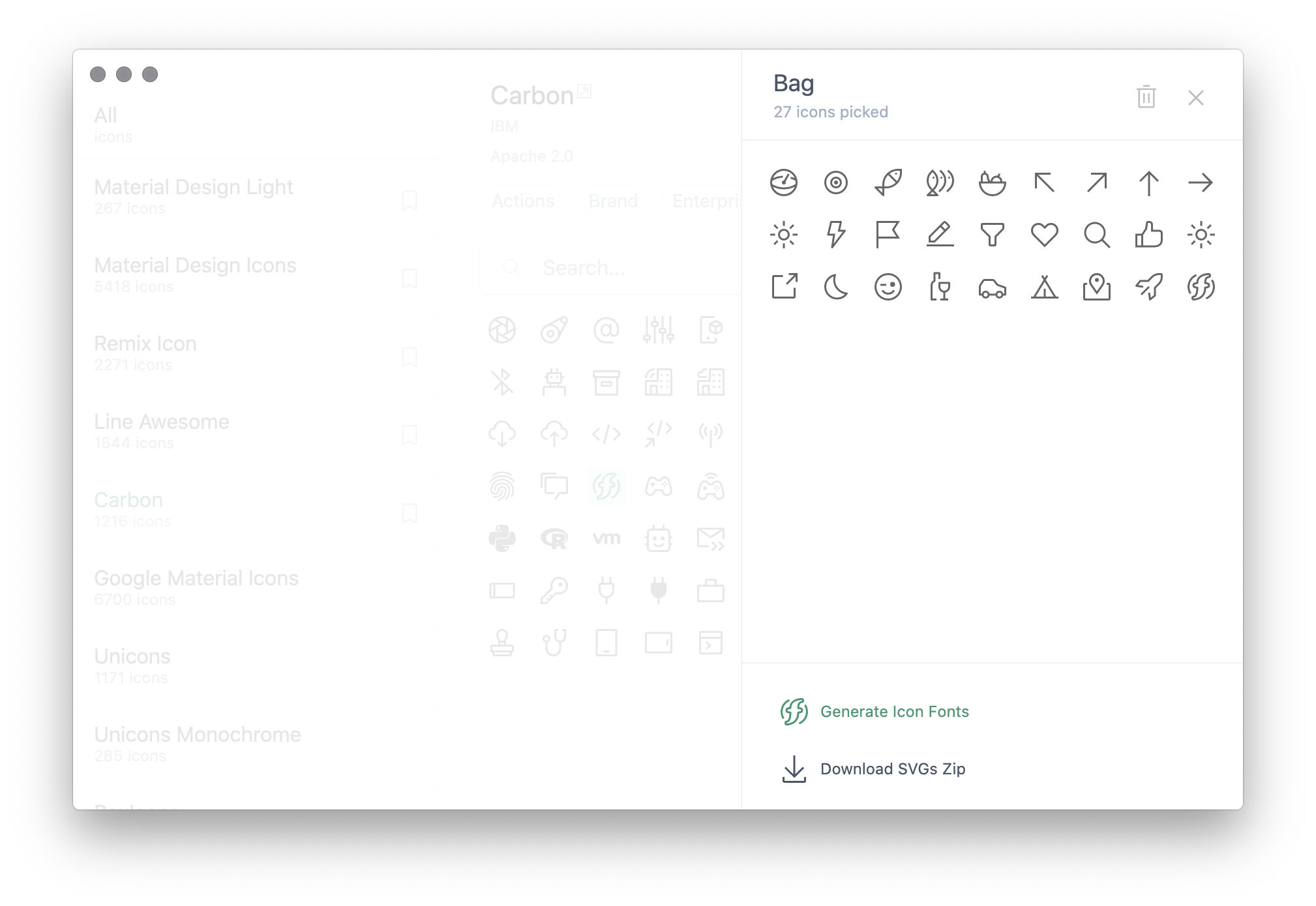 Icônes screenshot 5