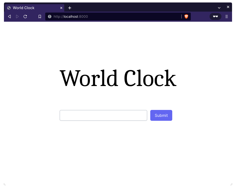 Django World Clock