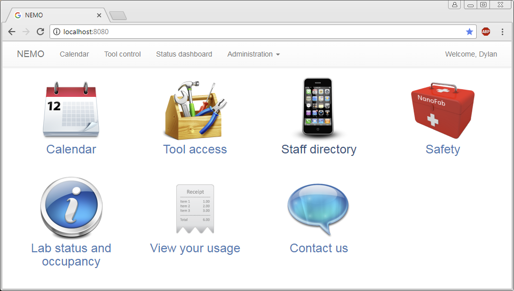 Landing page Landing page