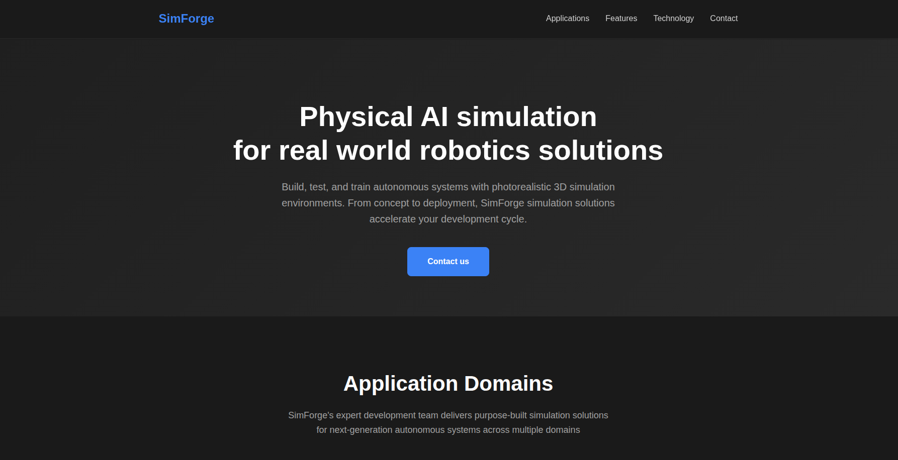 Website home