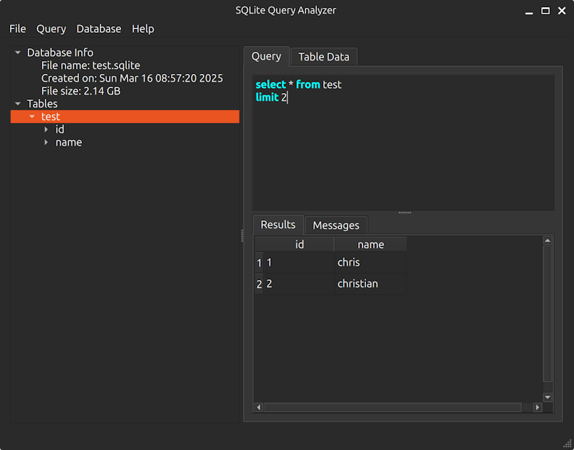 Dark Mode Select query