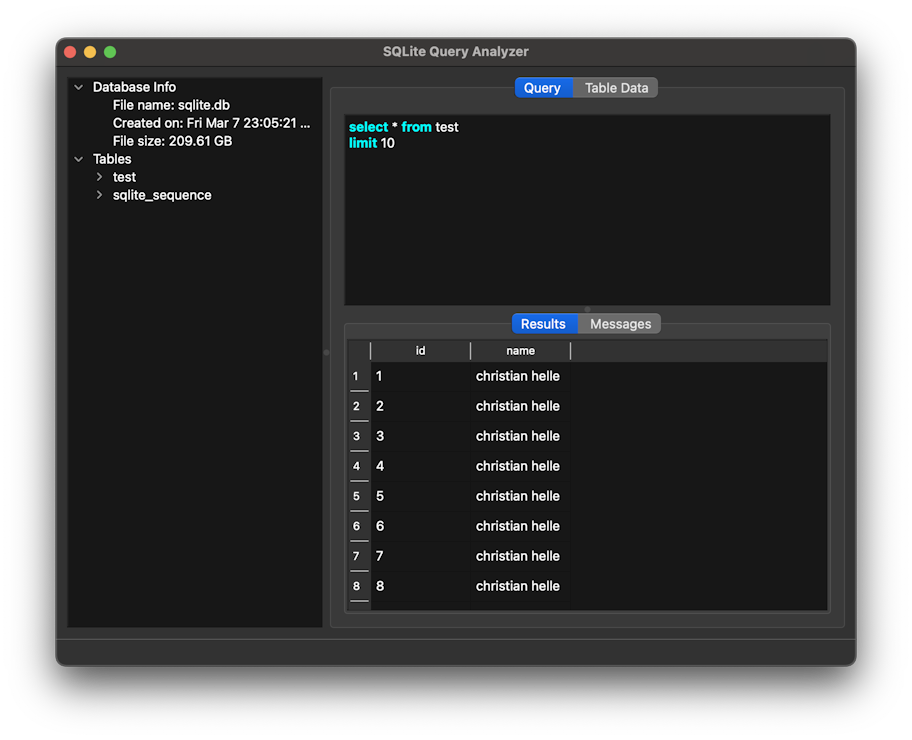 Dark Mode Select query