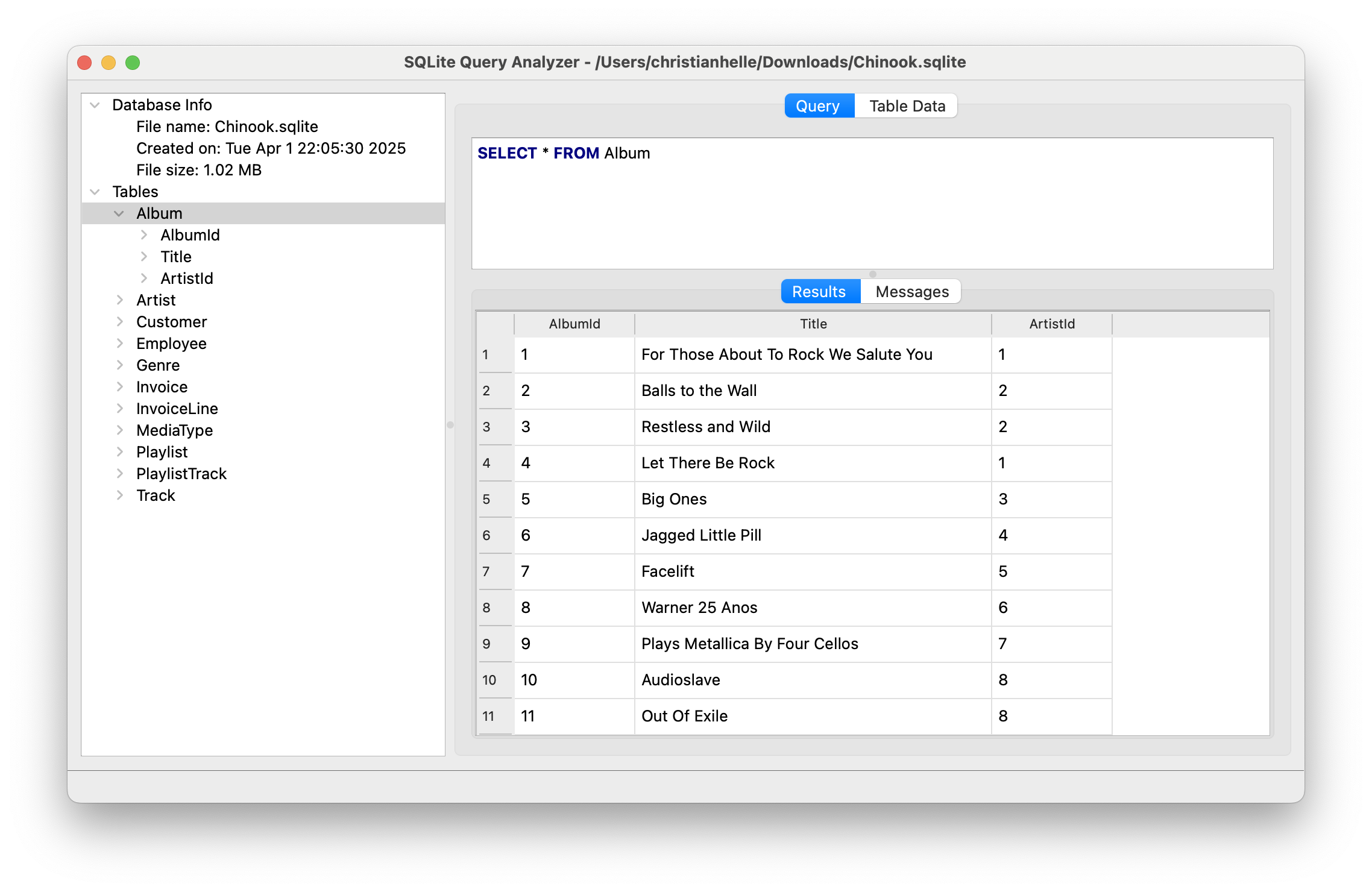 Select query