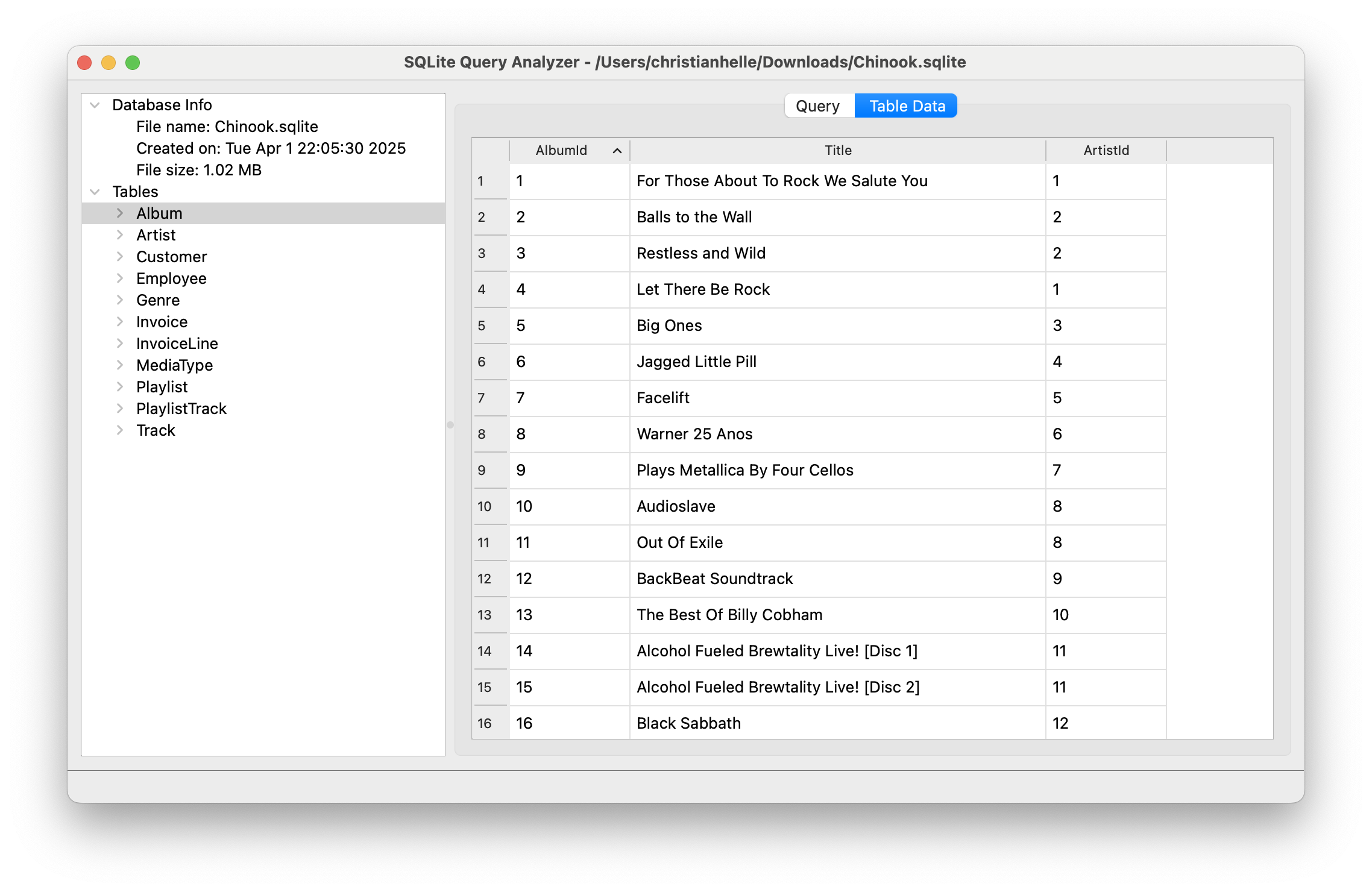 Table data editing