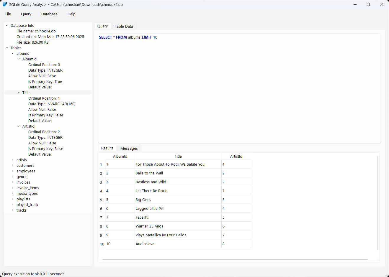 Select query