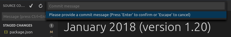Git commit "integration"
