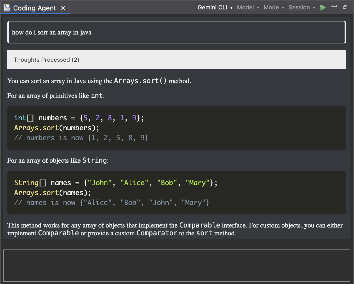acp code blocks