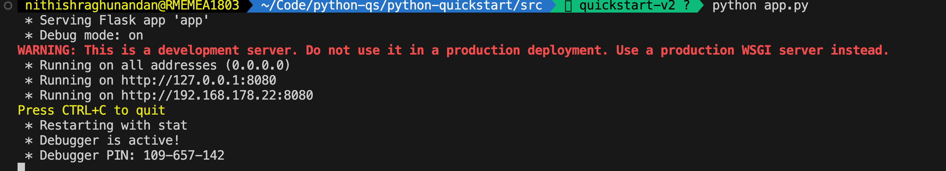 Application Startup
