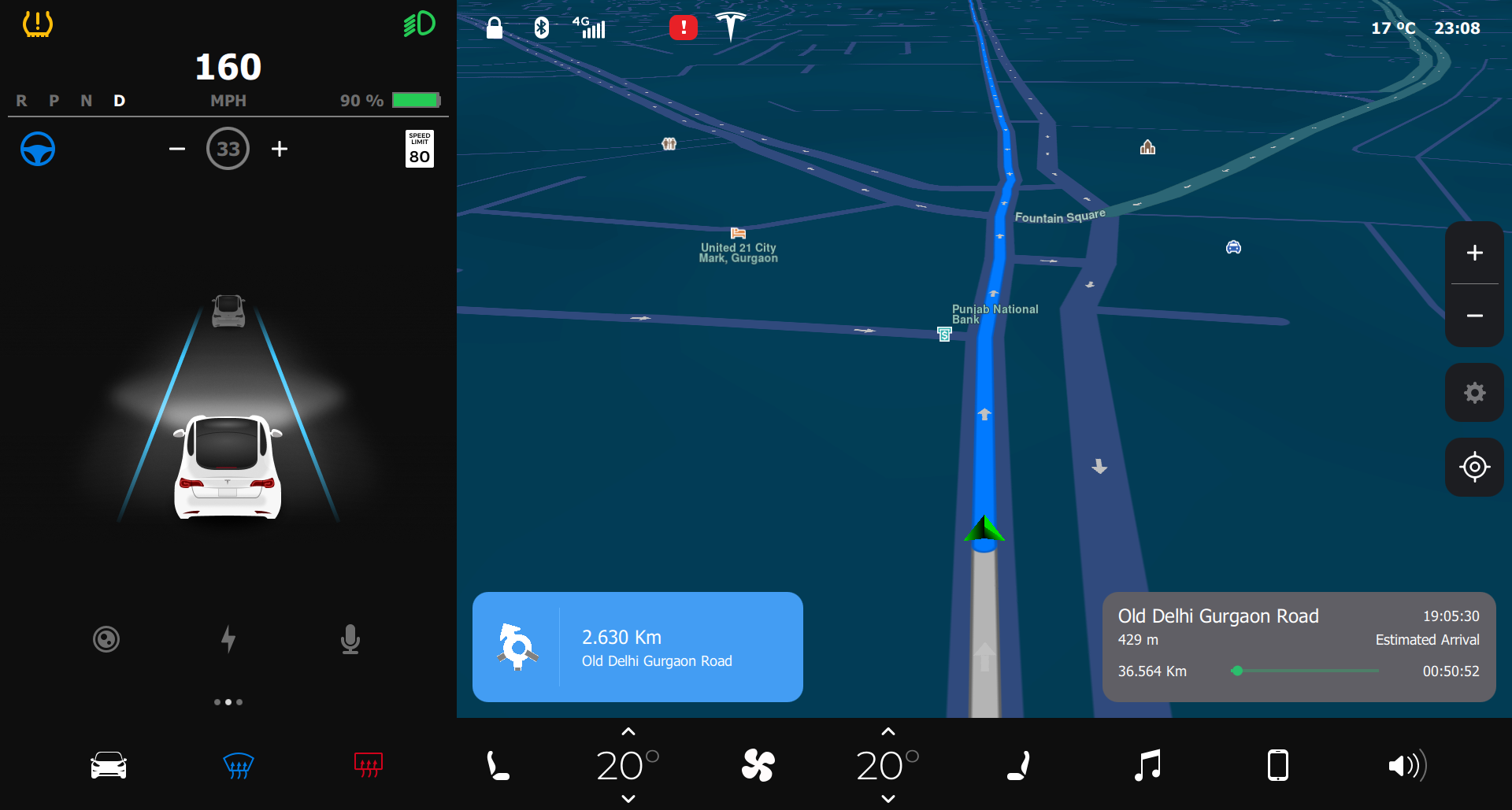 Dashboard Tesla