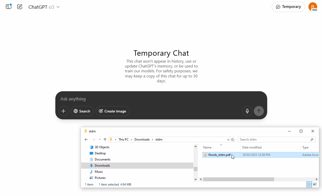 Animated demonstration of the Self-Thinking Data Manifest ribbon and UI - using the page