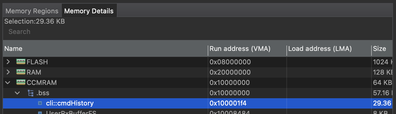 CCMRAM in STM32