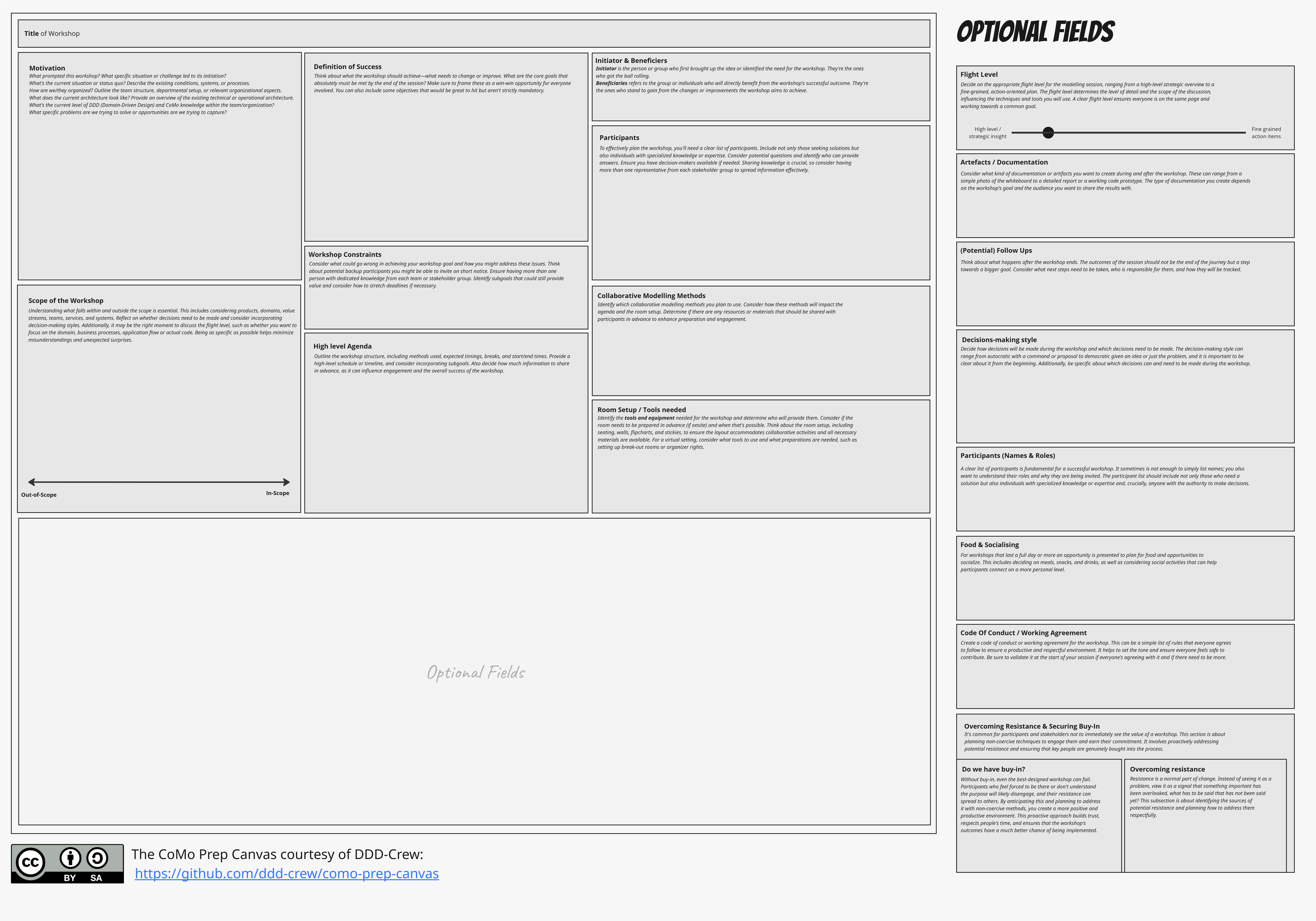 Workshop Planning & Design