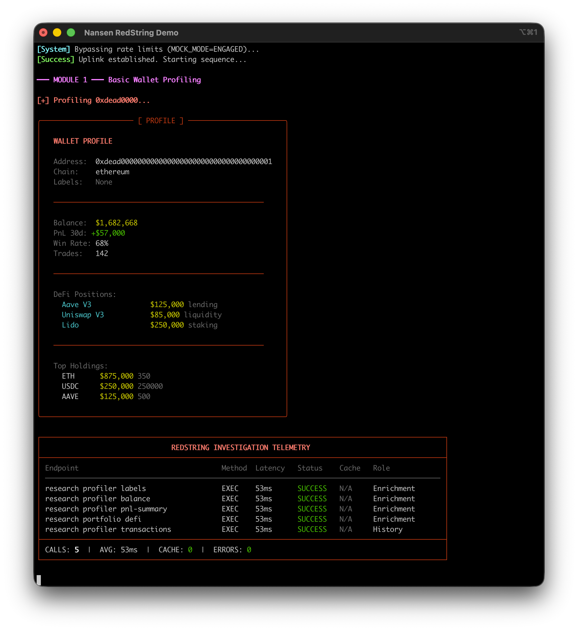 Profile Command