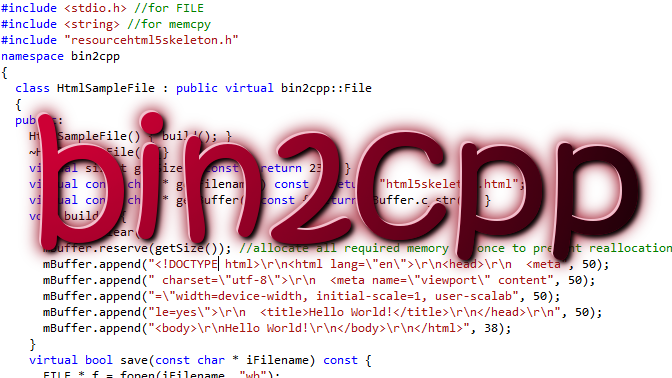 bin2cpp logo