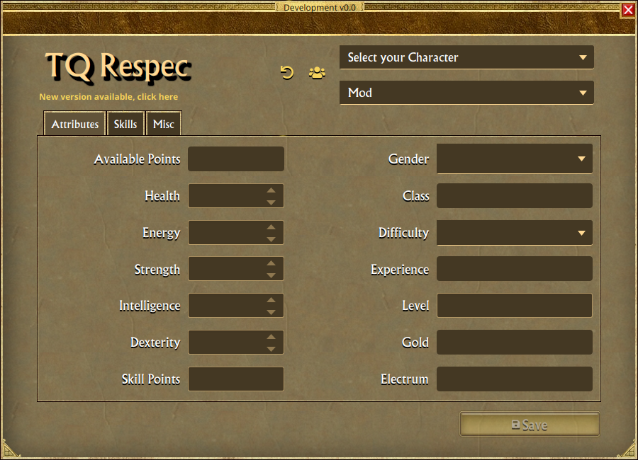 TQRespec Screenshot 1