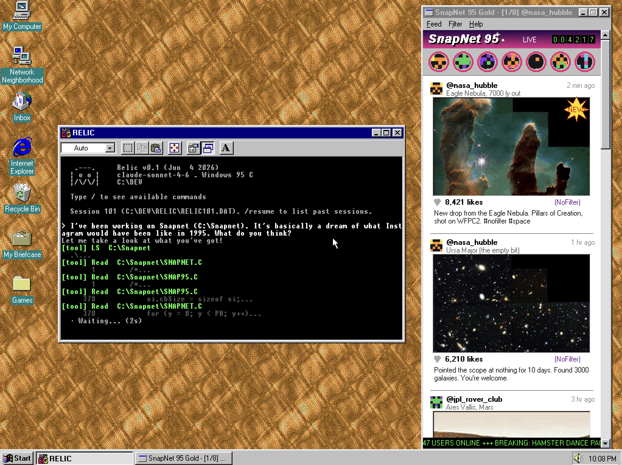 Relic running on Windows 95