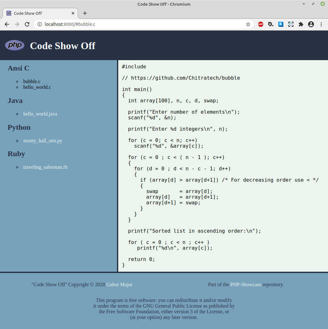 Code Show Off Preview