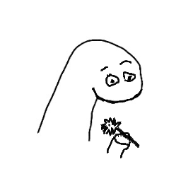 Orpheus holding a sunflower