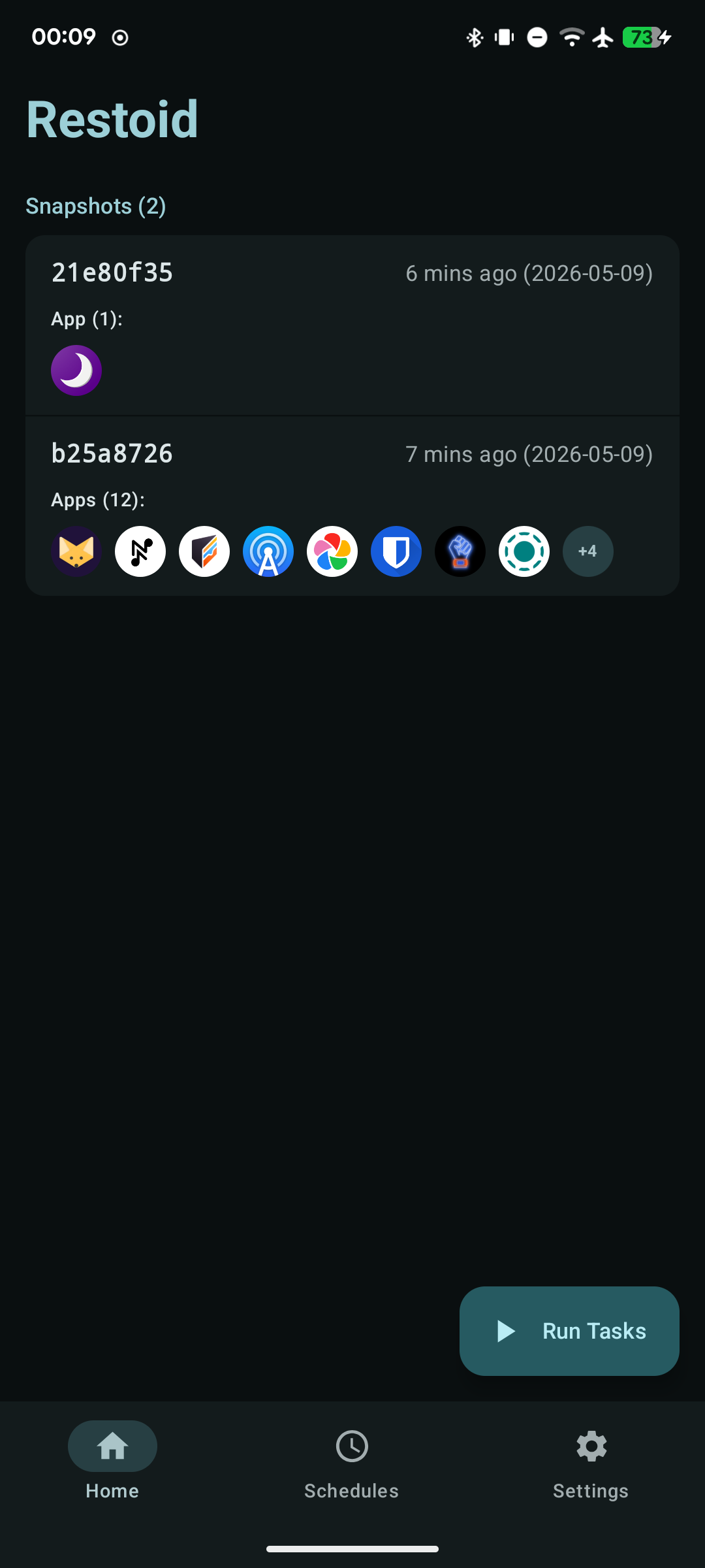 Restoid app screenshot 1
