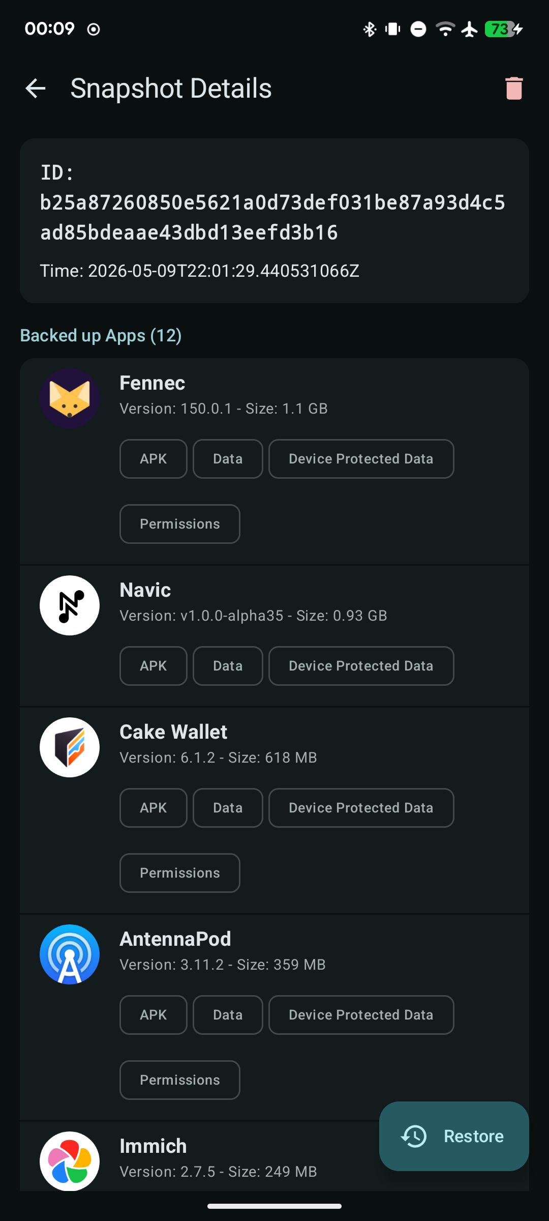 Restoid app screenshot 2