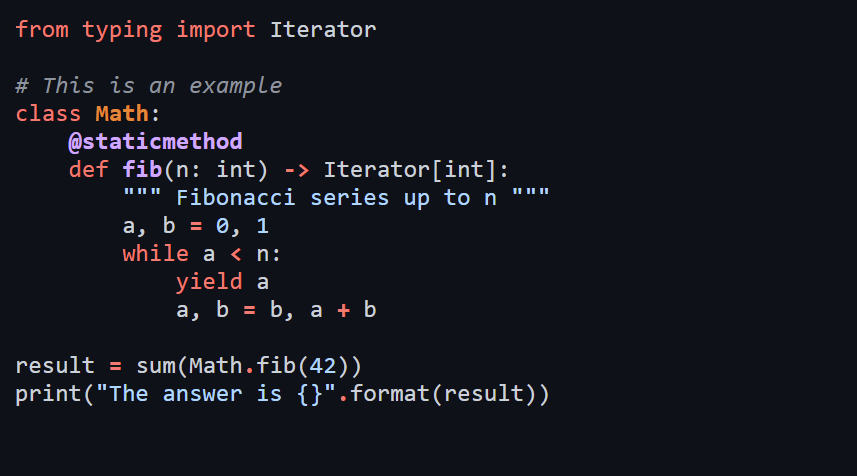 sample screenshot