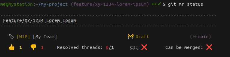 git mr status