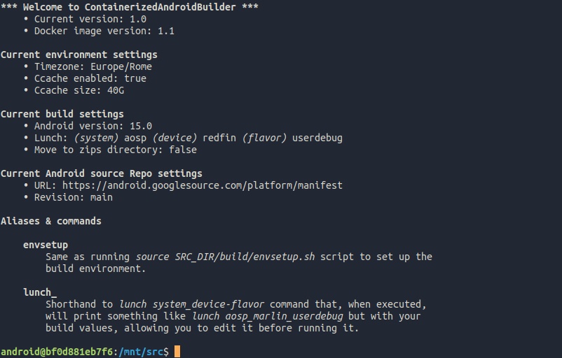 Welcome splash screen in shell
