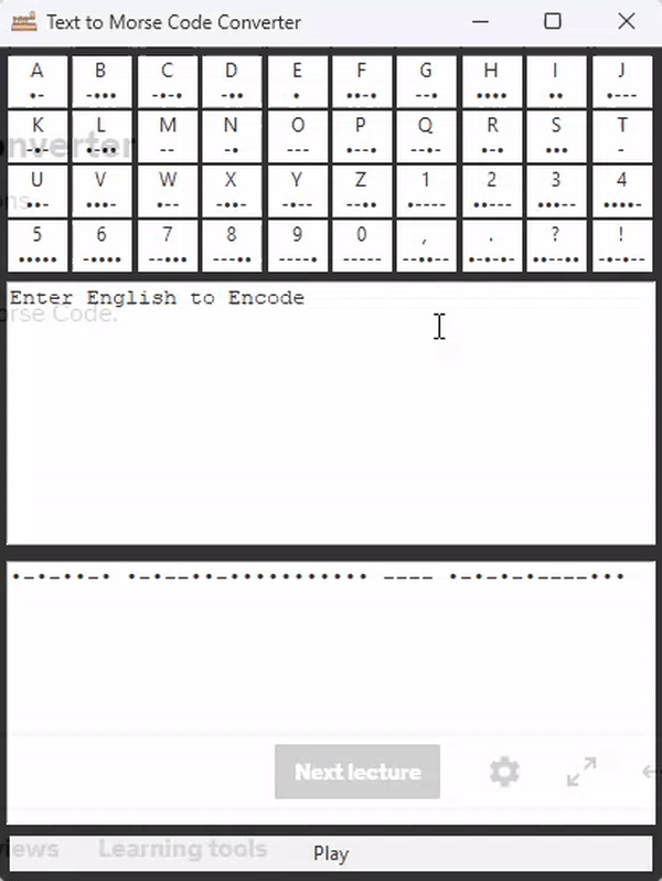 Morse-text-converter