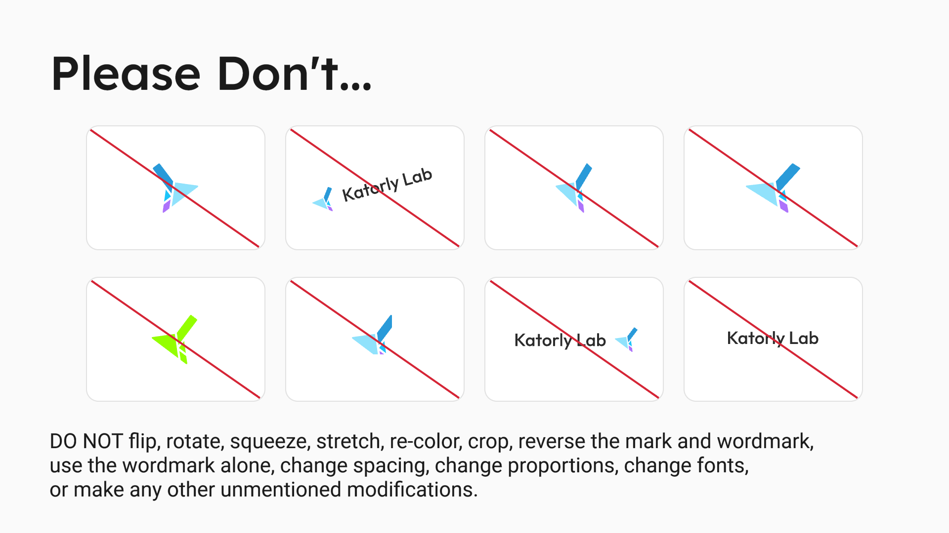 Don’ts