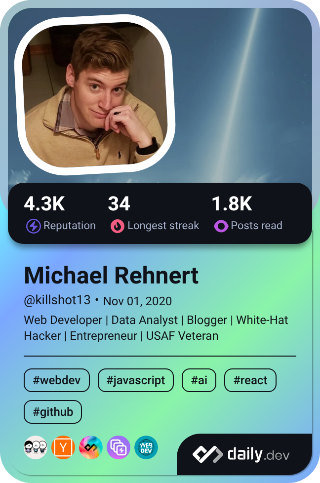 Michael Rehnert's Dev Card