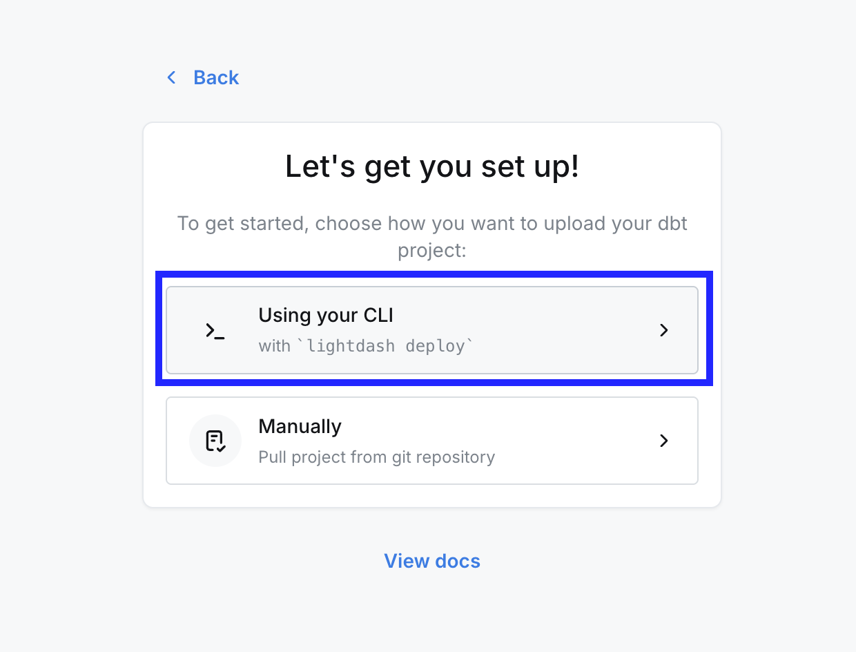 Select CLI