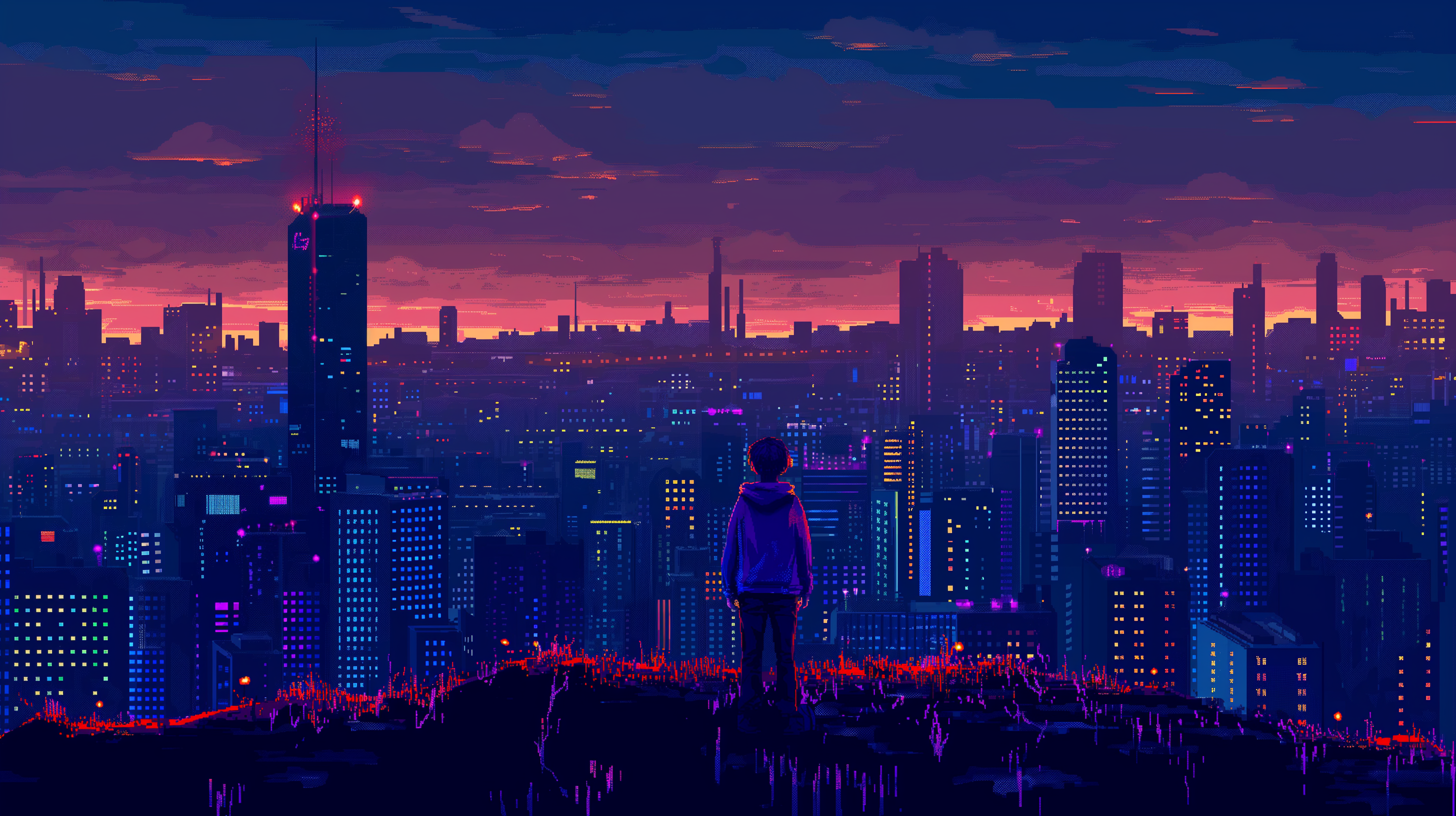 city view background