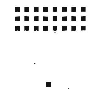 A screenshot of Space Invaders