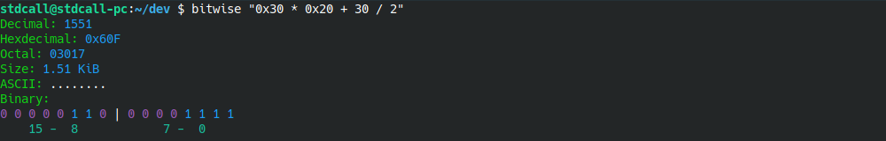 Bitwise calculator calculator