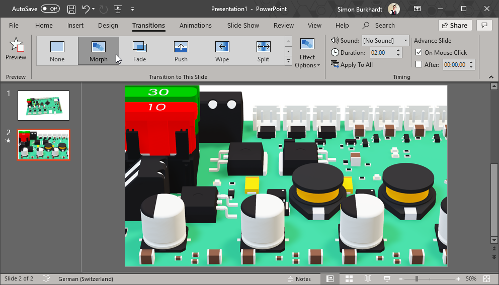 PowerPoint Morph