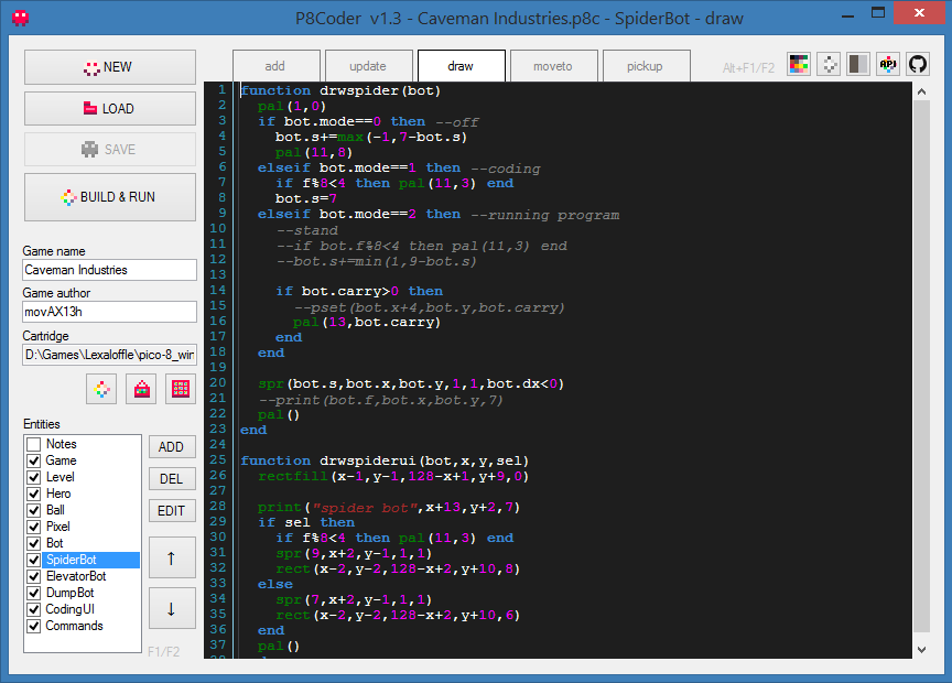 P8Coder dark editor mode P8Coder dark editor mode