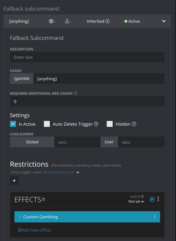 Command Setup Script